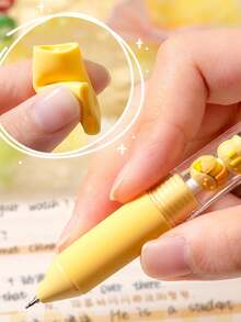 2 PCS Diy String Erasable Neutral Pen, Black Quick Drying Smooth And High Aesthetic Ballpoint Pen - Multicolor - View 5