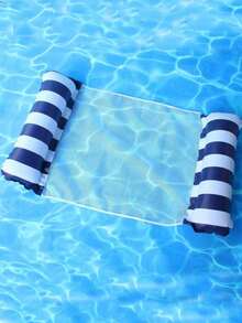 1 pieza Hamaca inflable con red, respaldo plegable de doble uso, balsa flotante, silla de descanso para recreación acuática, cama flotante, sofá inflable, hamaca flotante para piscina, accesorio para adultos para piscina y fiesta en la playa de verano - Estilos aleatorios - Ver 6