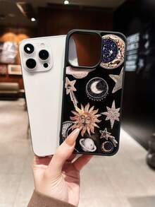 星形图案，兼容 15 Pro Max；时尚多彩银色高端保护壳，兼容 16/11/13 Pro/15 Pro/15/13 Pro Max；防摔材质，兼容 14/13/12；全包式，兼容 12 Pro Max - 彩色 - 查看 2