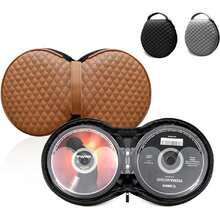 Funda Portátil para CD y DVD, Organizador de 20 Capacidades con Cierre, Microfibra, Ideal para Coche (Gris),41014779 - Amarillo - Ver 6