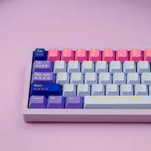 [Đóng hộp] Bộ keycap đầy đủ Aifei Original High PBT in chuyển nhiệt hình cô gái pixel - Chủ đề Cô gái Pixel - Xem 1
