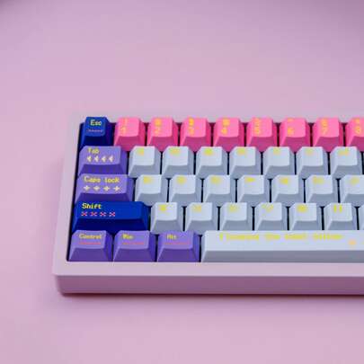 [Đóng hộp] Bộ keycap đầy đủ Aifei Original High PBT in chuyển nhiệt hình cô gái pixel