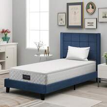 Bed Frames - Blue + Linen + 90cm*200cm - View 8