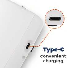 Hailicare 5档速度3模式3档定时气囊热敷手部按摩器，C型充电款，2000mAh大容量电池，可配合护手霜使用，有助于改善手部细纹和肌肤，适合日常按摩，节日送礼佳品。 - 白色 - 查看 10