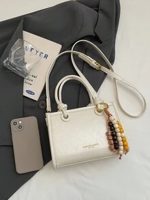 Retro Casual Niche Design Handbag, Women's New Fashion Popular Versatile Minimalist Commuter Shoulder Crossbody Bag - Beige - View 7