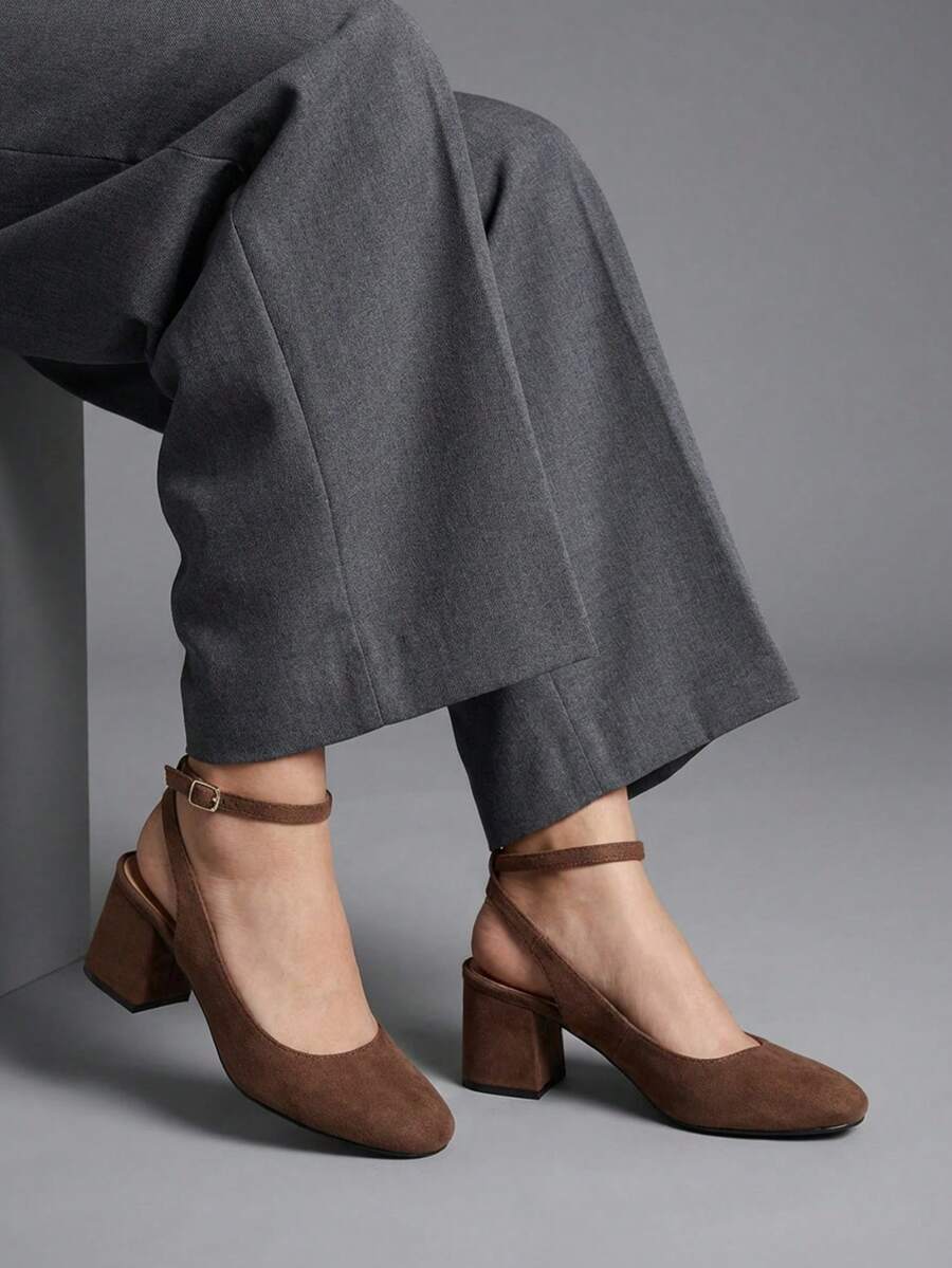 Women Pumps - Coffee Brown - View 1