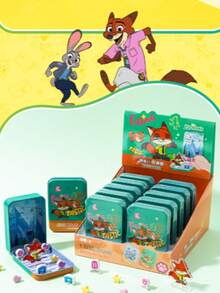 Disney Zootopia Judy Hopps And Nick Wilde Shaped Cute Cartoon Erasers, Mini 3D Erasers In Gift Box, DIY Assembly, Back To School Essential And Gift - Judy - View 3