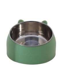 15 Degree Tilted 200ml Stainless Steel Pet Bowl With Non-Slip Base, Protects Pets' Neck - 400ML - View 10