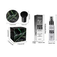 Base de Maquillaje en Esponja Hongo + Spray Fijador para Pieles Oscuras | Hidratante Sin Pegajosidad, Uniformiza Tono, Efecto Pulido, Brillo Acuático Natural, Fijación Duradera Sin Desprendimiento - piel oscura - Ver 3