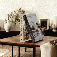 3 قطع كتب زخرفية مزيفة بطراز قديم، دعامة لرف الكتب، المقهى، الفندق، التصوير الفوتوغرافي، الأفلام/الفيديو - متعدد الألوان - مشاهدة 11