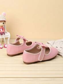 Zapatos decorados con lazos lindos para niña, adecuados para otoño/invierno - Rosa - View 4