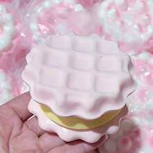 全新原装华福多层饼干挤压玩具，慢回弹减压玩具，触感柔软粘稠，青少年减压玩具，生日礼物，节日礼物，复活节礼物，圣诞节礼物 - 彩色 - 查看 3