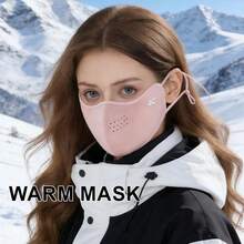 Warm Face Mask For Autumn/Winter, Dust-Proof And Cold-Proof, Women's Cycling Face Mask, Thick Fleece Warm Face Mask, Thick Windproof And Cold-Proof, Breathable 3D Face Mask - Multicolor - View 4