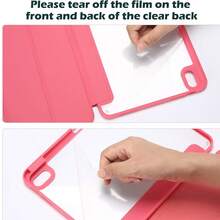 Full Body Protective Case With Stand & Pencil Holder For Tablet, Features Smart Flip To Wake/Sleep, Two Viewing Angles, Anti-Drop & Anti-Scratch - Watermelon Red - View 6