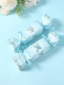 6个蓝色小象礼盒，蓝色小象主题派对糖果盒，蓝色小象一周岁生日礼盒，婴儿派对装饰，性别揭晓派对装饰，婚礼回礼盒，蓝色小象派对装饰，桌面装饰，蓝色小象一周岁生日派对用品，生日礼盒 - 藍色小象 - 查看 7