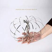 新奇魔术手链，趣味手链，流体减压手链，减压神器，独特手链，创意魔术道具，派对氛围道具 - 銀色 - 查看 4