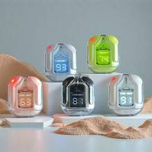 无线蓝牙5.3耳机 Type-C 透明高保真耳机 LED电量数字显示立体声耳机 - 均碼 - 查看 7