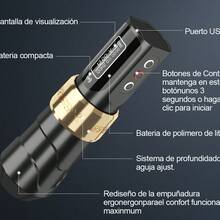 Máquina Para Tatuaje Profesional Rotativa Tipo 2 Baterías - Negro - Ver 2