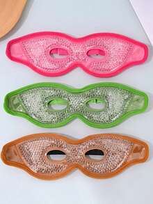 1/2 piezas Máscara de ojos de gel hueca, máscara de ojos para compresas frías/calientes, material suave apto para viajes y descanso - Multicolor - Ver 7