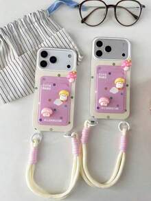 Colorful 3D Flower Lanyard Card Holder Phone Case Compatible With Apple 16 Pro Max/ 15 Pro Max, New 11, 12, 14 Pro/13, Soft Protective Cover Compatible With Iphone 17 Pro Max/17/Pro/17 Plus/17, Creative Summer Design - Multicolor - View 2