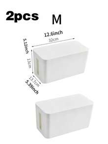 Large Cable Management Box, Hides Power Sockets And Desk Cables - TV/Phone/Computer Cable Organizer Box, Suitable For Home/Office - Multicolor - View 18