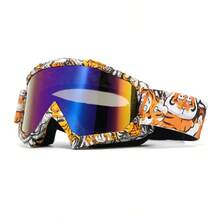 Las más nuevas gafas de motocicleta para hombres, gafas de sol para Motocross, gafas protectoras de  MX MTB, gafas para casco, gafas de esquí para conducir vintage - Lente F-clear - Ver 4