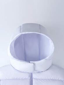 Annil [Rhyolite Series] Girl's Children's Long-Sleeved Down Jacket For Winter - Warm, Windproof, Thickened, Gradient Pattern - Purple Base Flowers - View 4