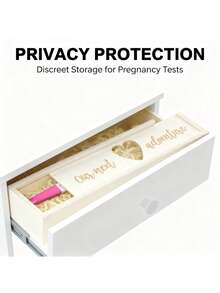 给爸爸的惊喜，验孕棒纪念盒 - 宝宝惊喜公告创意礼盒（不含拉菲草、验孕棒） - 彩色 - 查看 3