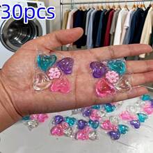 全新心形蜜桃香氛柔顺洁净五腔洗衣凝珠，多功能浓缩洗衣珠，居家必备，适用于洗衣机 - 液體 - 查看 13