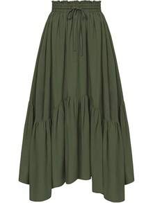 COS Renaissance Women's High-Waisted Long Dress, Stage Performance Costume, Role-Playing Outfit - 深棕色 - 查看 2