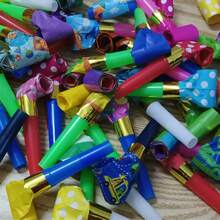 10/50/70/100pcs Party Blowout Horns, Colorful Party Whistles, Festival Party Decorations, Multicolor Noise Maker Props, Random Style & Color, Party Favors, Birthday Party, Wedding, Christmas, Back To School, New Year, Party Atmosphere Maker - Multicolor - View 8