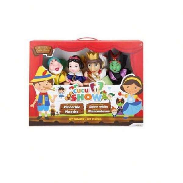  Marionetas  Blancanieves set 4 piezas 44X60Cm ✅ Entrega 24/48h a España (península) - Muñecas de Trapo - Muñecas sin mecanismo - Color Baby - Ref. 39171