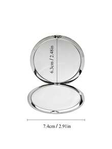 Christian Dior 银色折叠式化妆镜，便携式化妆镜，圣诞礼物，生日礼物 - 銀色 - 查看 3