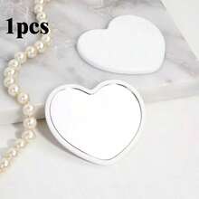 1/3/6/10/20/30/50个装心形便携式口袋镜,现代简约设计,高清画质,迷你化妆镜,学生宿舍适用,女士礼物,粉色-白色-绿色-黑色可选 - A - 查看 35