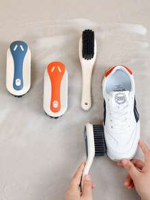 2pcs Shoe Cleaning Brush Set, Multi-Functional Long Handle Scrub Board Brush, Soft Bristles For Household Shoe Cleaning Without Damage - Multicolor - View 10