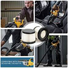 2 Packs DCV501HB Replacement HEPA Filters Compatible With DEWALT 20V Vacuum Cordless Handheld Vacuum Filter, Part # DCV5011H, Washable And Reusable Kits 7 Pcs - 7 Pcs - View 7