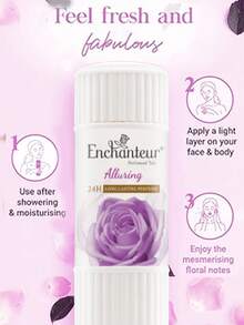 Enchanteur 香氛爽身粉，提供 24 小時清新乾爽，帶來清爽舒適感，緩解瘙癢，持久留香。細緻粉末質地改善肌膚品質，散發迷人香氣 - Sweet floral fragrance - 查看 4