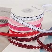 5yards 10mm Bows & Ribbons Printing Dots Grosgrain Ribbon For Hair Bow Party Valentine's Day Christmas Wedding Decoration DIY Gift Packing - Pick Colors - View 4