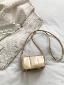 1个A-Z字母DIY休闲时尚简约单肩斜挎小包，时尚小方包简约西式小众手提包可爱休闲单肩斜挎包，适合女孩参加派对、日常使用，甜美可爱的小方斜挎包 - 彩色 - 查看 5