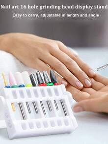 16 Hole Polishing Head Placement Rack, Polishing Head Display Bracket That Can Be Flipped And Adjusted, Polishing Head Display Rack - Multicolor - View 3