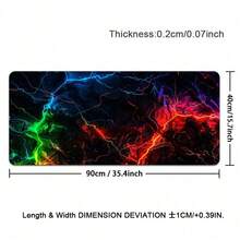 1 Peça Mouse Pad de Jogo Neon - Mouse Pad de Jogo Neon Lightning Grande Antiderrapante, Estampa Impressa em HD - Tapete de Teclado Estendido para Casa, Escritório, Esportes Eletrônicos, Jogos de PC - Múltiplos Tamanhos Disponíveis Fácil de Limpar e Lavar, Ideal para Casa, Escritório, Local de Trabalho, Sala de Jogos e Dormitórios; Perfeito para Suprimentos de Volta às Aulas, Presentes de Férias para Namorados e Namoradas, Acessórios de Escritório, Suprimentos de Escritório, Tapetes de Mesa e Mouse Pads. - A - Visão 17