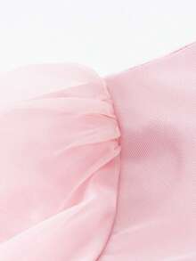 mini bala 2025秋季新款女童网纱连衣裙，中国风甜美柔软内衬 - 粉紅 - 查看 12