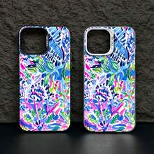Preppy Coastal Summer Flowers Element-Design Phone Case, Suitable For IPhone Models 16, 15, 14 Pro Max, 13, 12, 11, XR, XS Plus Phone Cases, Made Of TPU Silicone Material, Providing Shock And Drop Protection, With Drop Protection Function, And Has A Very Good Hand Feel. It Is The Most Suitable Gift For Family, Friends, And Loved Ones. - LB22 màu đen - Xem 6
