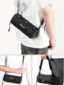 1pc Keep Your Ride Essentials Secure And Accessible With Our Multi-Functional Bike Handlebar Bag, Built To Withstand The Toughest Cycling Conditions. This Bag Protects Your Phone, Wallet, Tools, And Snacks From Rain, Mud, And Splashes. - Multicolor - View 3