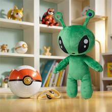 34cm/13.39inch Green Alien Plush Toy, Halloween Decor Thanksgiving Christmas Gifts Soft Cuddly Companion For Indoor Room Decor - 綠色外星人絨毛玩具 - 查看 9
