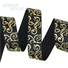 (10 Yards/Roll) 2.5cm Wide Gold Foil Ribbon, Gift Packaging, Cake Baking Packaging, Gift Flower Packaging, Wedding Decoration, Handmade DIY, Headwear, Brooch, Clothing Accessories - Multicolor - View 17