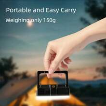 Multifunction Solar Lantern Dual Power Sources Solar Energy Type C Charging Options Magnetic Attachment Hook Suspension Tripod Compatibility Portable Design Long Lasting 18650 Battery Pack - Camping Light 150LEDS - View 8