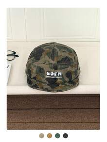 Mũ lưỡi trai Soft Crown Camo, mũ phong cách đường phố hip hop ngoài trời, mũ snapback vành mềm thêu chữ, phong cách skater hippie chicks. - Nhiều màu - Xem 10