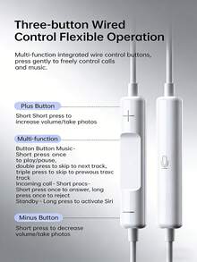 Tai nghe có dây RM-575: Được tối ưu hóa cho sử dụng hàng ngày, mang lại sự thoải mái và độ bền cao, cuộc gọi rõ ràng và ổn định, chất lượng âm thanh cao cấp và tương thích với nhiều thương hiệu thiết bị. Màu trắng. - trắng - Xem 10