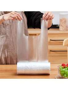 100/200/300个装可重复使用食品保鲜袋，小巧塑料袋，适用于水果、蔬菜，适合露营、户外活动、聚会、烹饪和厨房使用，厨房工具，派对礼品 | 送给家人和朋友的最佳礼物 | 母亲节 | 圣诞节和其他节日（随机包装） - 彩色 - 查看 3